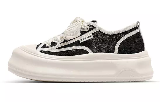 Кеды женские низкие черные C°Banner