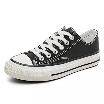 Кеды женские низкие черные Huanqiu