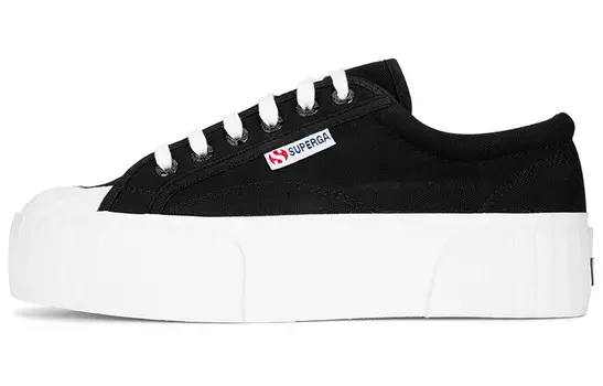 Кеды женские низкие черные Superga