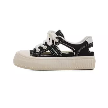 Кеды женские низкие черные Warrior