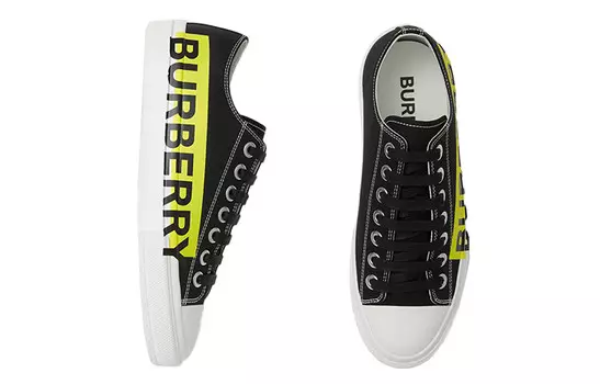 Кеды женские низкие черные/желтые Burberry