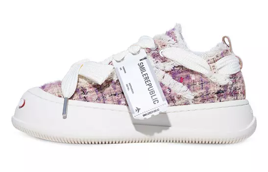 Кеды женские низкие фиолетовые Smilerepublic