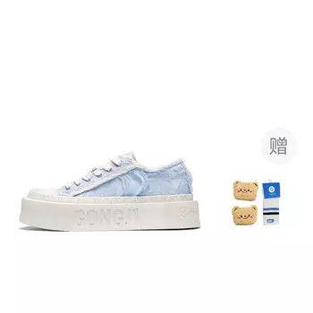 Кеды женские низкие синие Gongji