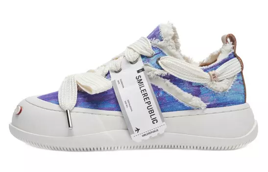 Кеды женские низкие синие Smilerepublic