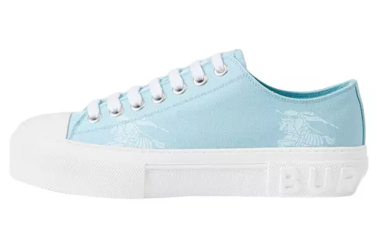 Кеды женские низкие светло-голубые Burberry