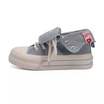 Кеды женские парусиновые, среднего размера, синий Warrior