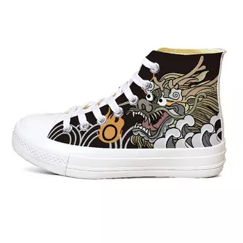 Кеды женские парусиновые высокие черный A&M