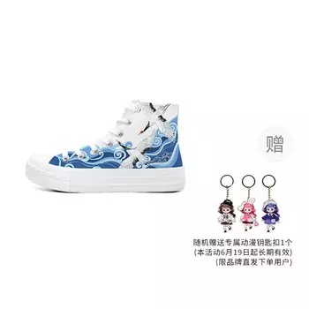 Кеды женские парусиновые высокие синий A&M