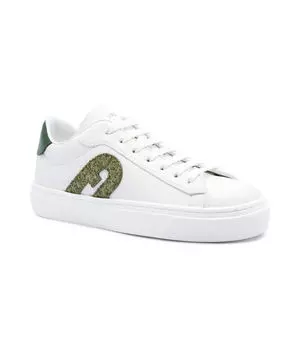 Кеды женский Furla кожаные с логотипом бренда, белый