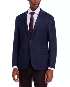 Кей Классический Спортивный Пиджак в Клетку Windowpane Canali, синий
