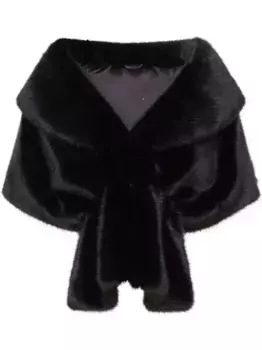 Кейп Champagne Unreal Fur, черный