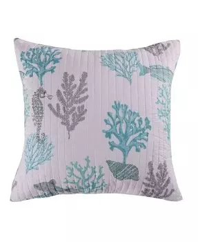 Кейп Корал Прибрежный 2 шт. Шам-сет, Европейский Levtex, синий