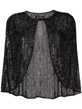 Кейп Mimis с пайетками Jenny Packham, черный