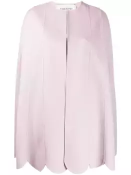 Кейп с фестонами VALENTINO GARAVANI, розовый
