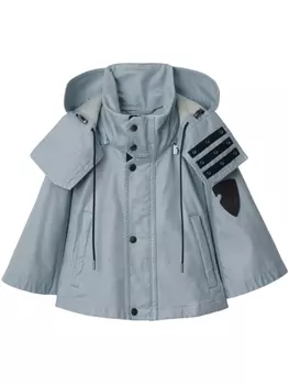 Кейп с капюшоном Burberry, синий