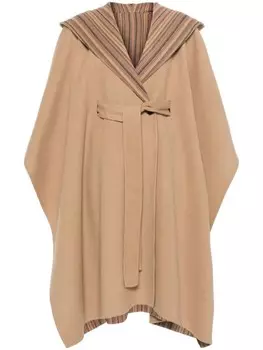 Кейп с капюшоном Paul Smith, коричневый