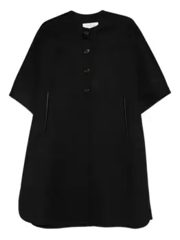 Кейп с короткими рукавами MAX MARA, черный