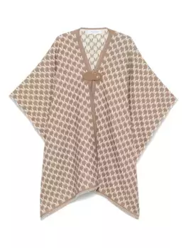 Кейп с монограммой MAX MARA, коричневый