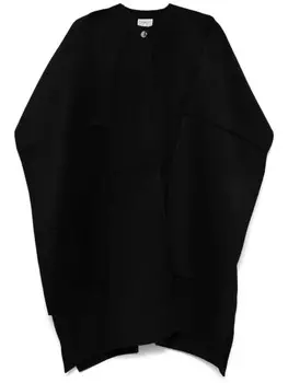 Кейп с шарфом TOTEME, черный