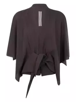 Кейп с завязками Rick Owens, коричневый