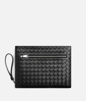 Кейс для документов Bottega Veneta, черный