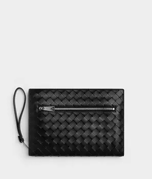 Кейс для документов Bottega Veneta, черный