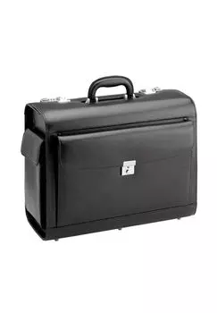 Кейс для пилотов Business & Travel кожаный 45 см d & n, черный