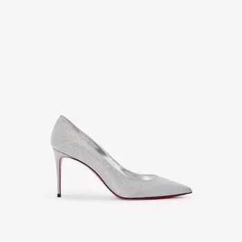 Кейт 85 блестящие корты Christian Louboutin, серебряный