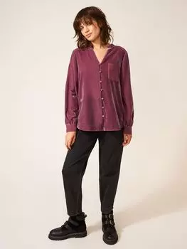 Кейт Бархатная Рубашка White Stuff, дус пинк