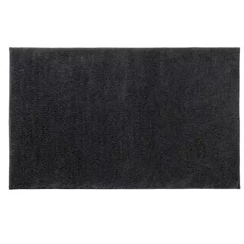 KELA Коврик для ванной Maja 80x50 см полиэстер серый KL-23547, черный