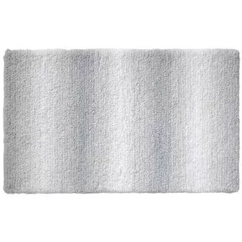 KELA Коврик для ванной Ombre 120x70 см полиэстер серый KL-23575, белый