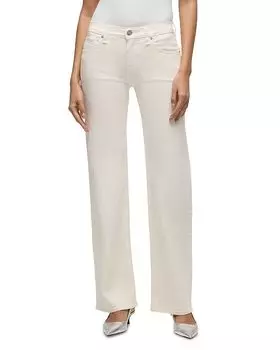 Келли джинсы с низкой посадкой прямого кроя в цвете экрю Hudson, слоновая кость/кремовый
