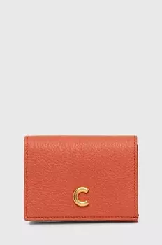 КЕЛСИ кожаный кошелек Coccinelle, оранжевый