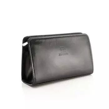 Кемер, женская кожаная косметичка, Kemer, черный
