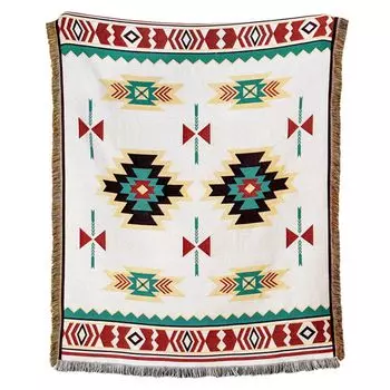 Кемпинговое одеяло с кисточками в этническом стиле, богемная уличная палатка для пикника, домашний диван-кровать, одеяло для сна, дорожные принадлежности B Stuttg, мультиколор
