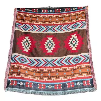 Кемпинговое одеяло с клетчатым узором | 3 слоя с водонепроницаемой алюминиевой основой | 200х200см Stuttg, мультиколор