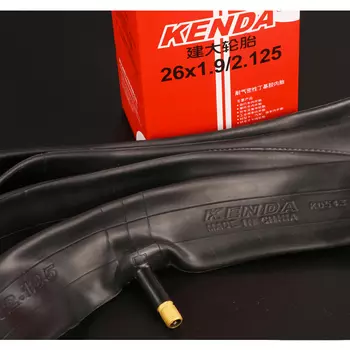 KENDA 700X38c/43c дорожный велосипед с французской горловиной, дорожный спортивный автомобиль, мертвая скорость, автомобиль с внутренней трубкой из бутилкаучука, антидавление, 60 л, клапан, велосипедная камера, черный