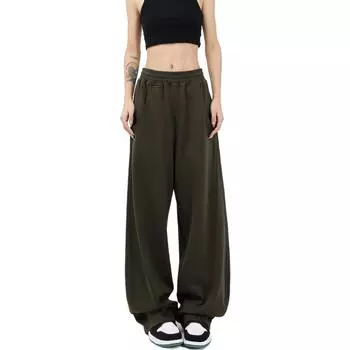 KENH Женские трикотажные спортивные штаны, Карта серая утолщенная