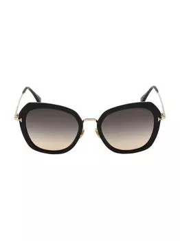 Кенийские солнцезащитные очки-бабочки 54MM Tom Ford, черный