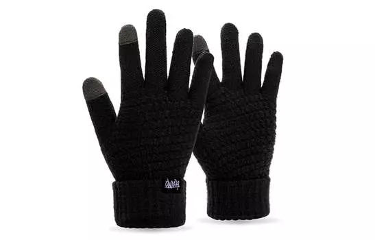 Kenmer KENMO Трикотажные перчатки унисекс, Черный