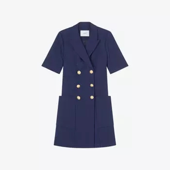 Kennedy двубортное тканое платье мини Lk Bennett, темно-синий