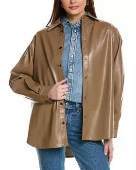 Kenneth Cole Крупногабаритная куртка, коричневый