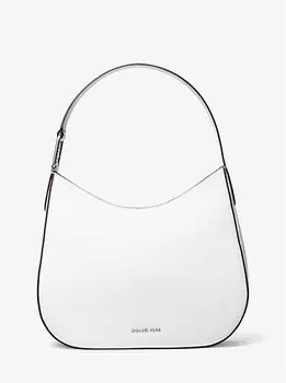 Kensington Большая сумка через плечо из шагреневой кожи Hobo Michael Kors, белый
