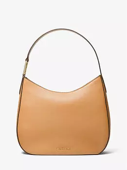 Kensington Большая сумка через плечо из шагреневой кожи Hobo Michael Kors, бежевый