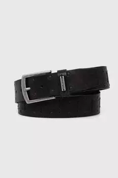 KENT BELT кожаный ремень Pepe Jeans, черный