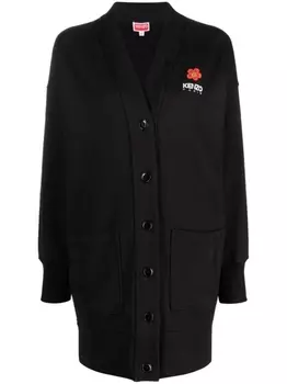 Kenzo Boke-Flower jersey minidress, черный