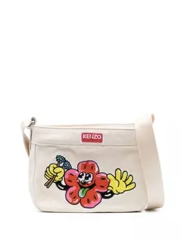 Kenzo Boke flower signature print bag, нейтральный цвет