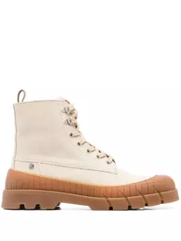 Kenzo ботинки из канваса, нейтральный цвет