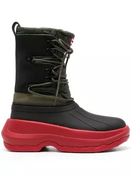 Kenzo ботинки на шнуровке из коллаборации с Hunter, черный