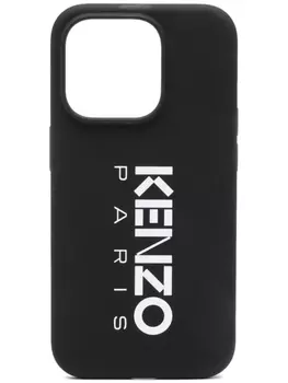 Kenzo чехол для iPhone 14 Pro с логотипом, черный